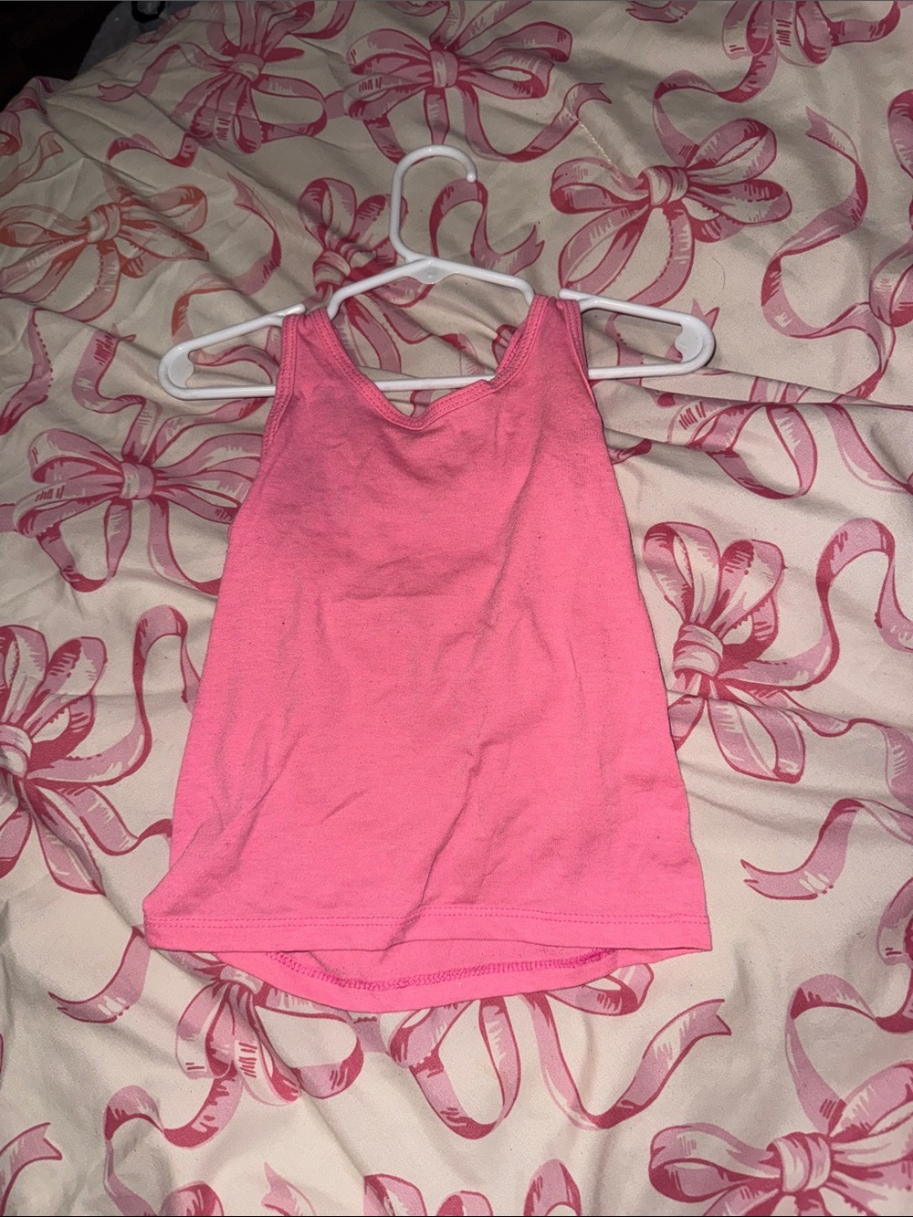 Pink Girls' Sleeveless Tank Top